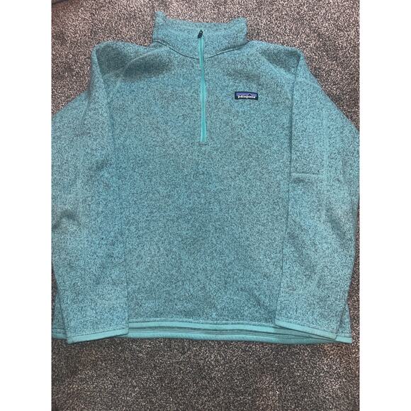 Patagonia Sweaters - Patagonia Better Sweater women L Green 1/4 Zip Fleece Jacket